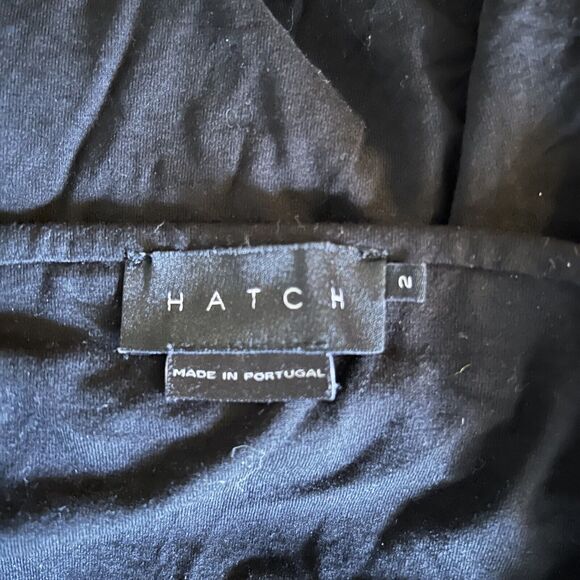 Hatch Skirt Milo Black Stretch Comfort Maternity Jersey Soft Bodycon Midi Size 2 - Picture 7 of 9